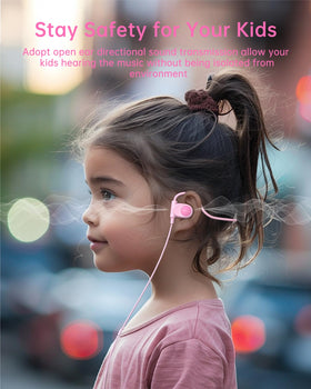 Mehomeli Kid Headphones-nylon-braided-cable tangle-free and durable for daily wear.