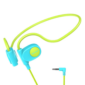 Mehomeli Kid Headphones open-ear blue-green for safer listening on the go