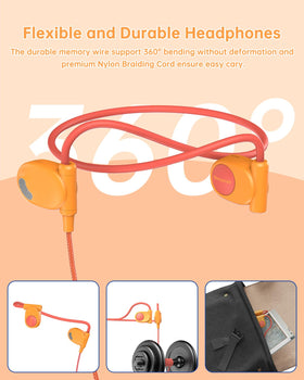Mehomeli Kid Headphones ultra-lightweight for long study sessions