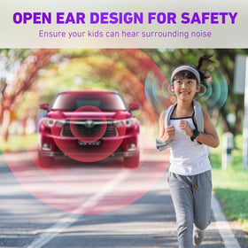 Mehomeli Kids Headphones 360 degree flexible neckband for daily activities