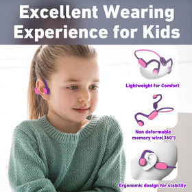 Mehomeli Kids Headphones Bluetooth 5.2 quick pairing and stable connection