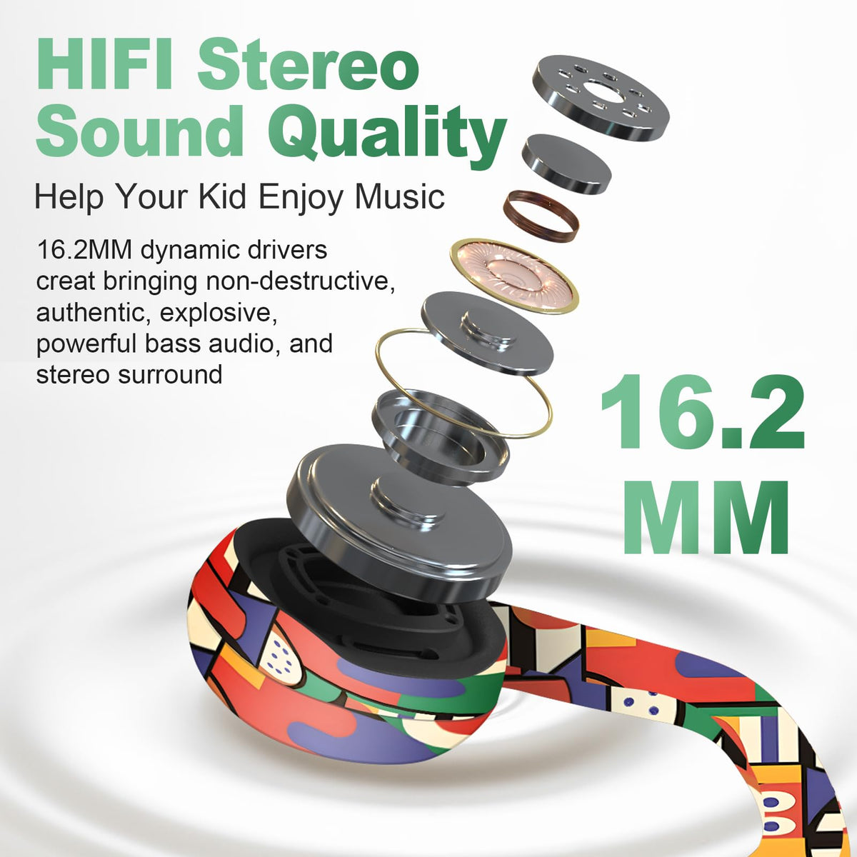 Mehomeli Kids Headphones comfort-fit ergonomic design for long wear
