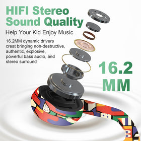 Mehomeli Kids Headphones comfort-fit ergonomic design for long wear
