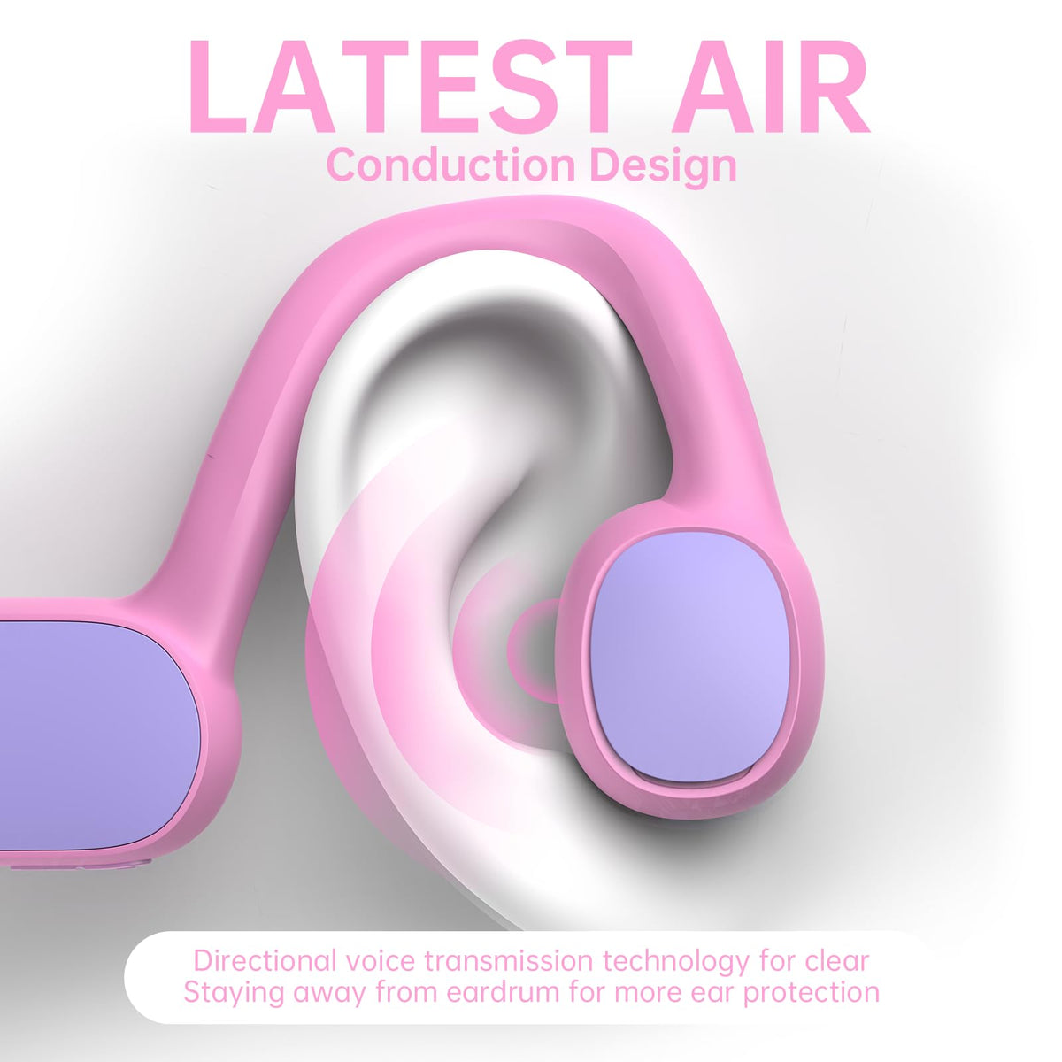 Mehomeli Kids Headphones pink worn by a child during class for awareness and comfort