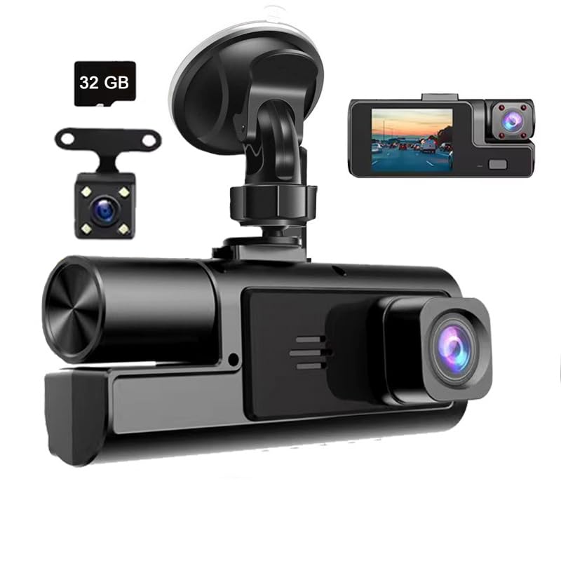 Meiqils 1080p front dashcam with interior view aids safe driving and evidence gathering