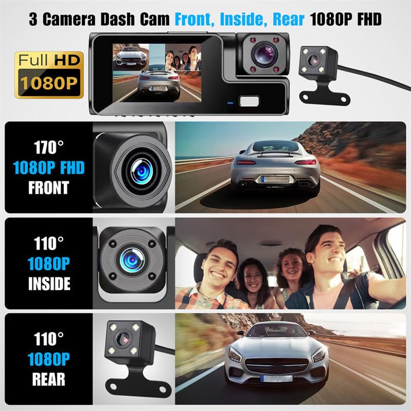 Meiqils 1080p rear dashcam captures road events improving incident review