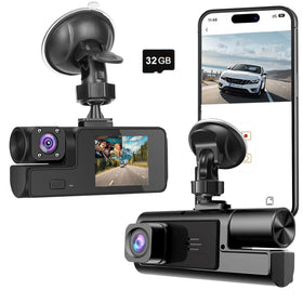 Meiqils front camera packaged view showing device and benefits