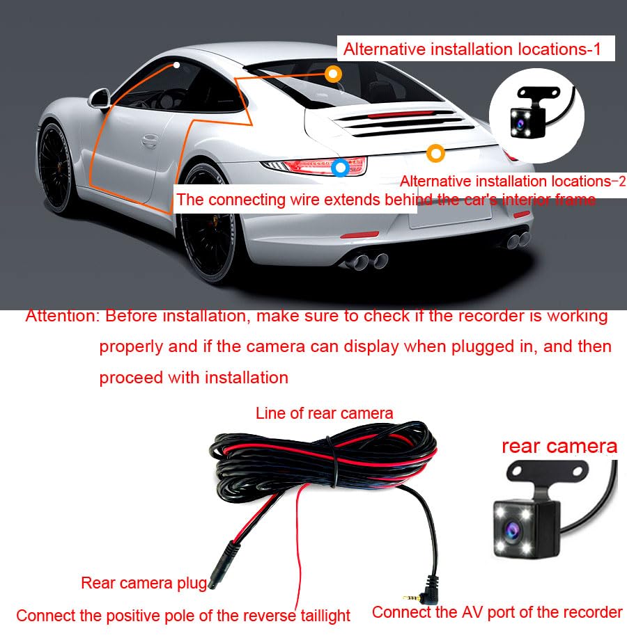 Meiqils G-sensor dashcam locks important clips after bumps or sudden stops
