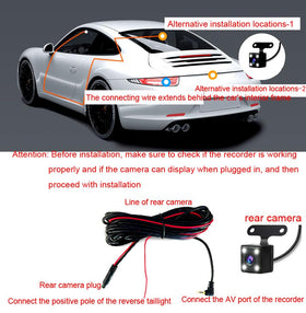 Meiqils G-sensor dashcam locks important clips after bumps or sudden stops