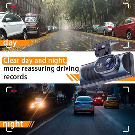 Meiqils mounted on windshield in car, demonstrates discreet installation benefit