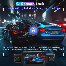 Meiqils waterproof rear camera mounted on trunk showing rear coverage