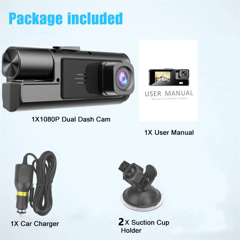 Meiqils dash cam fits cars, trucks, and buses for versatile use.