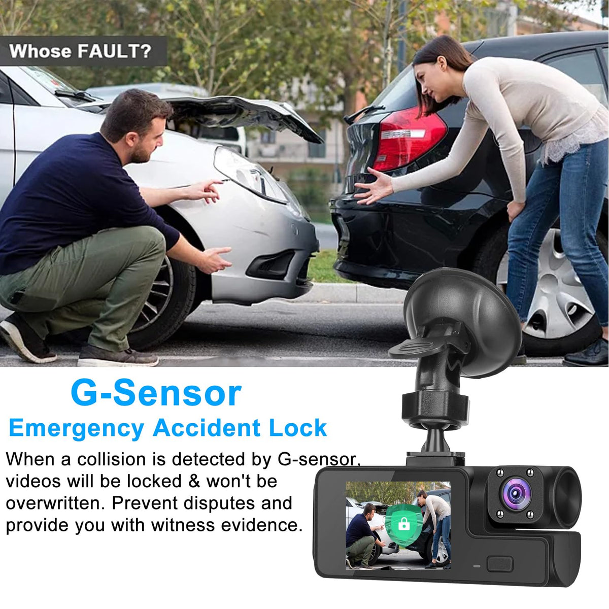 Meiqils WDR night vision improves low-light recordings for night drives.