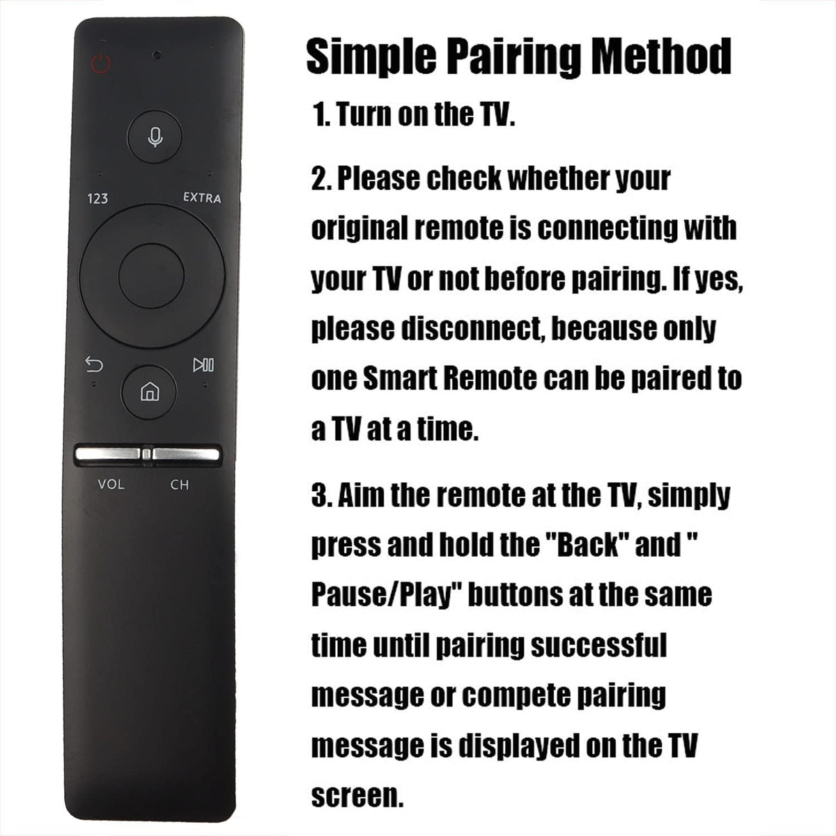 MEIWELL BN59-01241A remote for Samsung UN78KS9500F with voice search