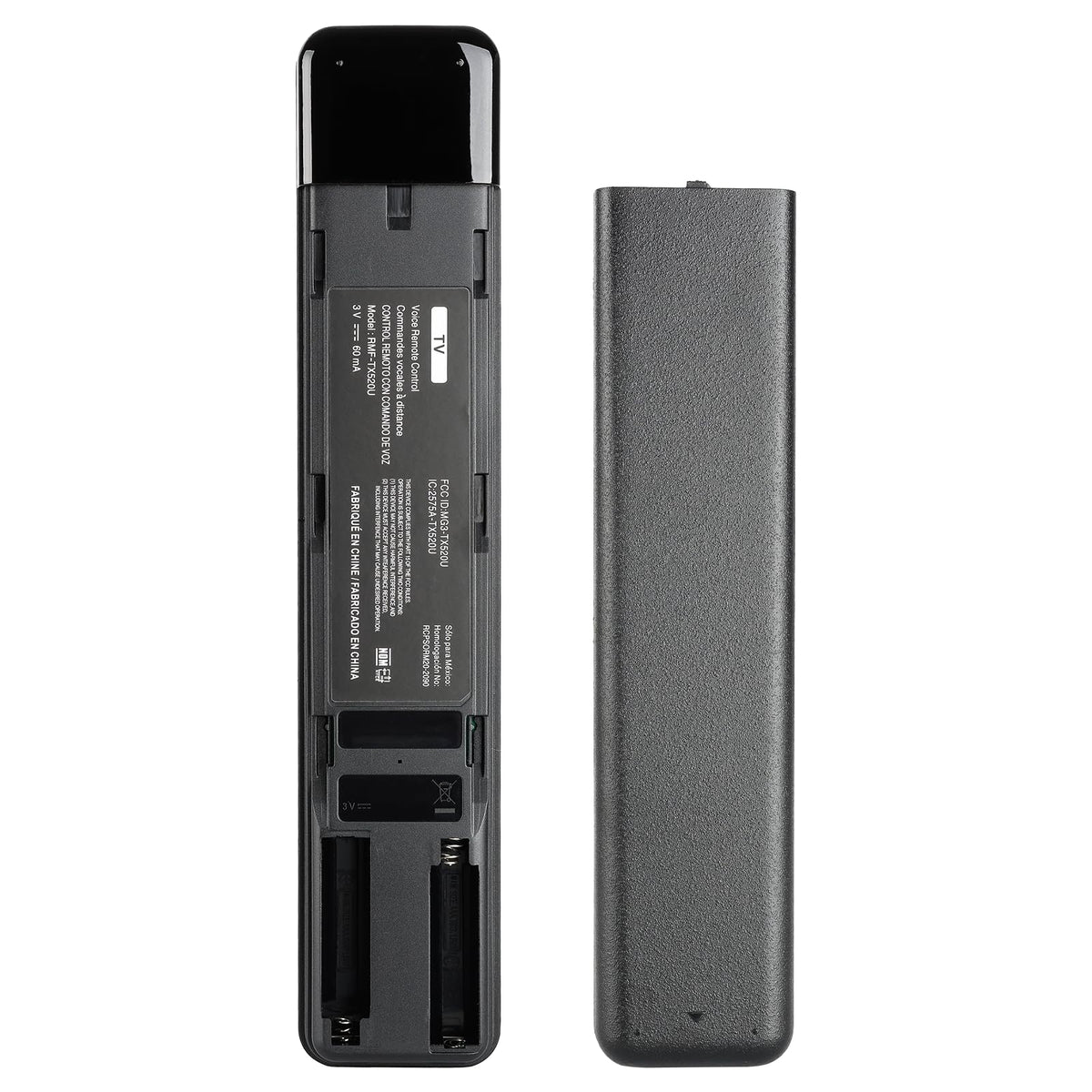 MEIWELL RMF-TX520U remote in use with Sony TV for streaming apps.