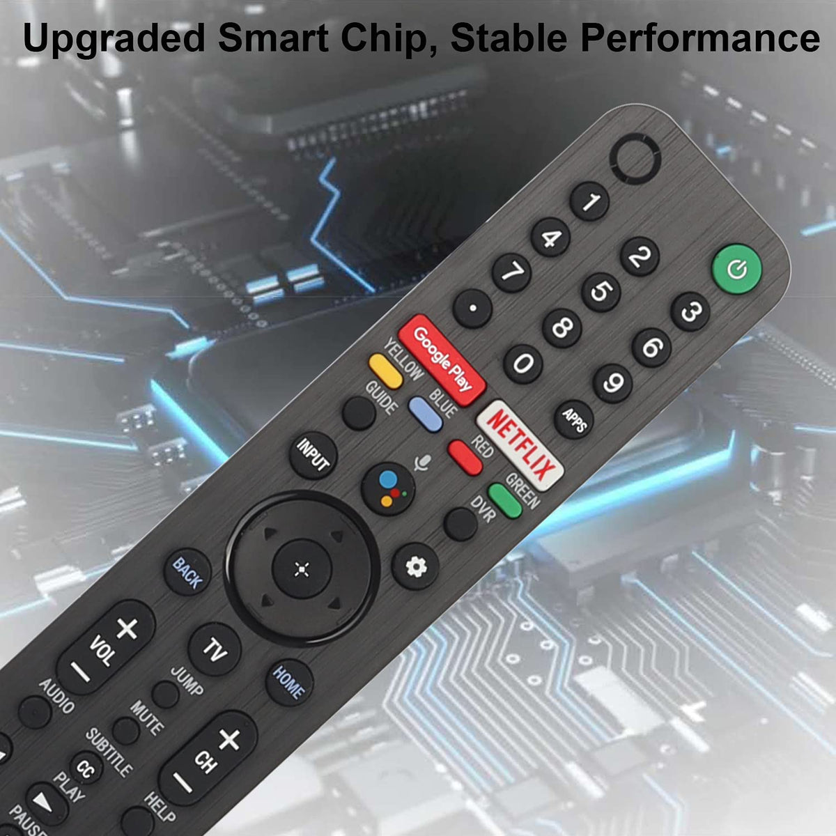 MEIWELL remote held in hand to show size and ergonomic comfort benefit