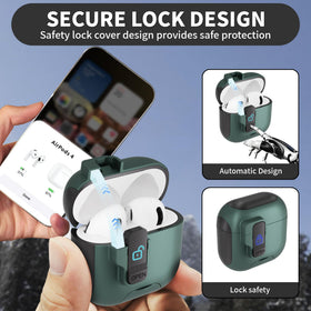 Meiyasy AirPods 4 case shockproof shell with corner protection.