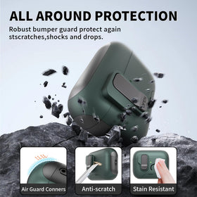 Meiyasy AirPods Pro 3 case includes a cleaning kit to keep ear tips dust-free.