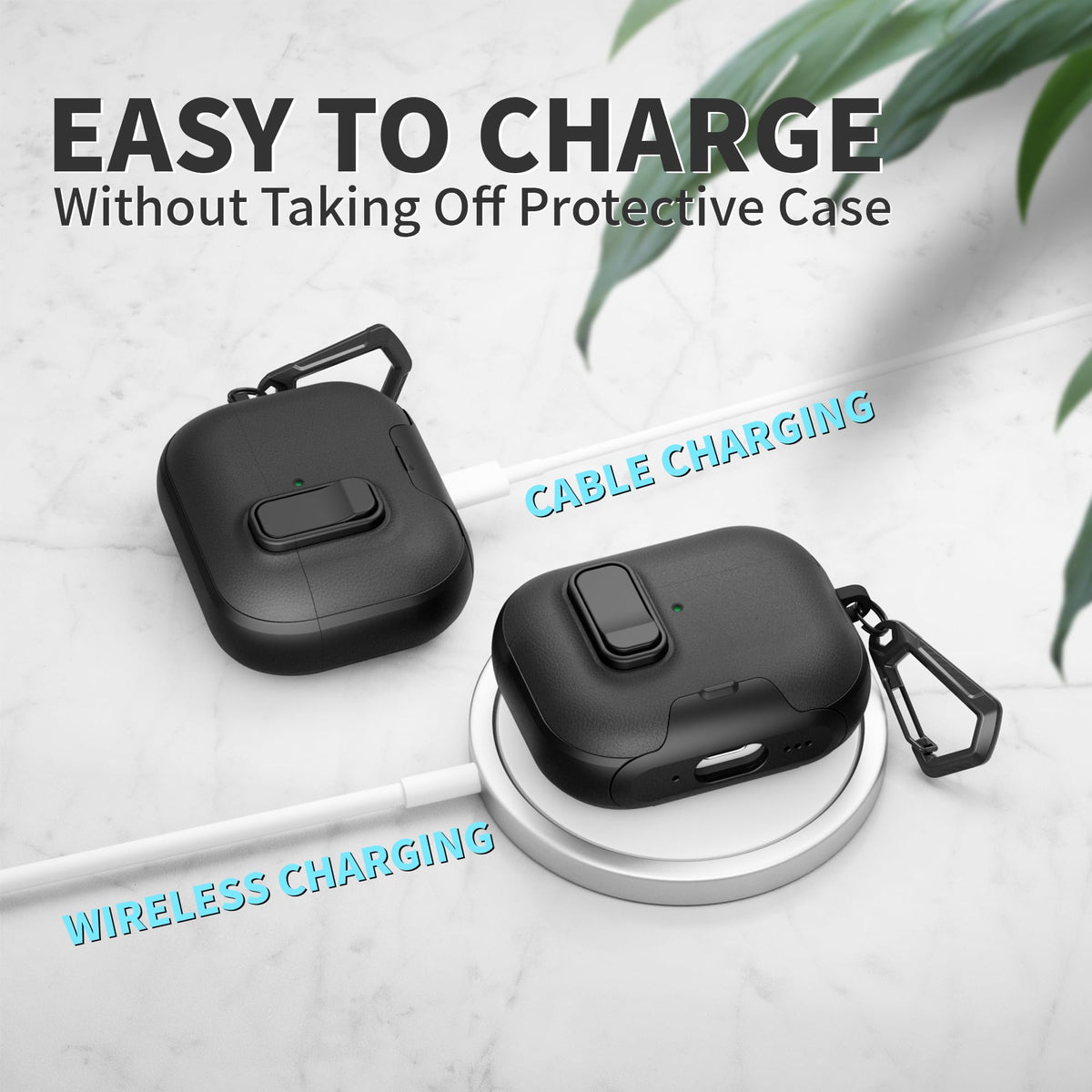 Meiyasy AirPods Pro 3 case includes a hidden stand for hands-free viewing