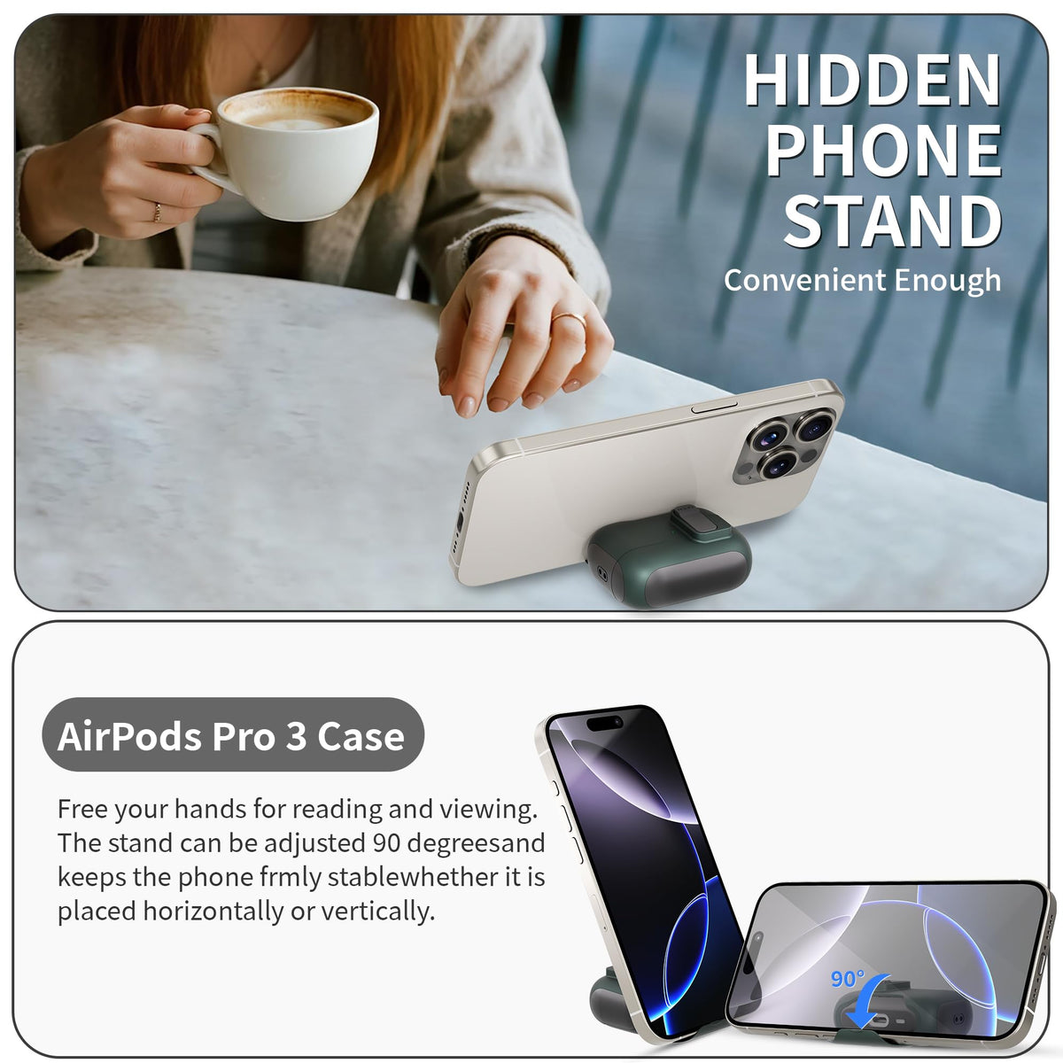 Meiyasy AirPods Pro 3 case includes removal tool for simple maintenance.