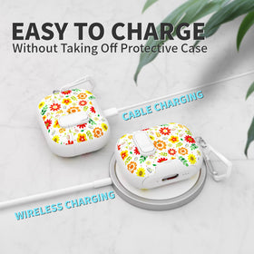 Meiyasy AirPods Pro 3 case with a secure lock clip for reliable closure.