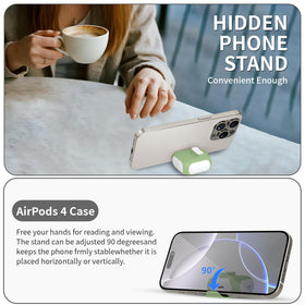 Meiyasy AirPods 4 case adjustable lanyard adds easy carry options