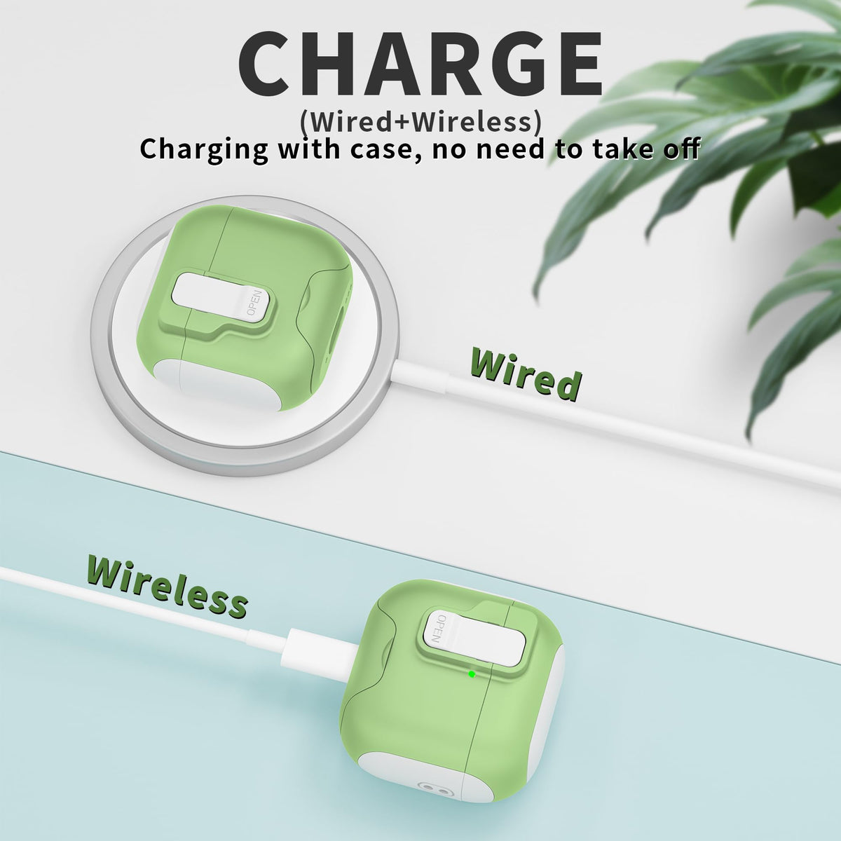 Meiyasy AirPods 4 case features military-grade protection against drops and dust