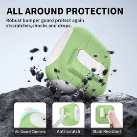 Meiyasy AirPods 4 case includes a built-in phone stand for hands-free viewing