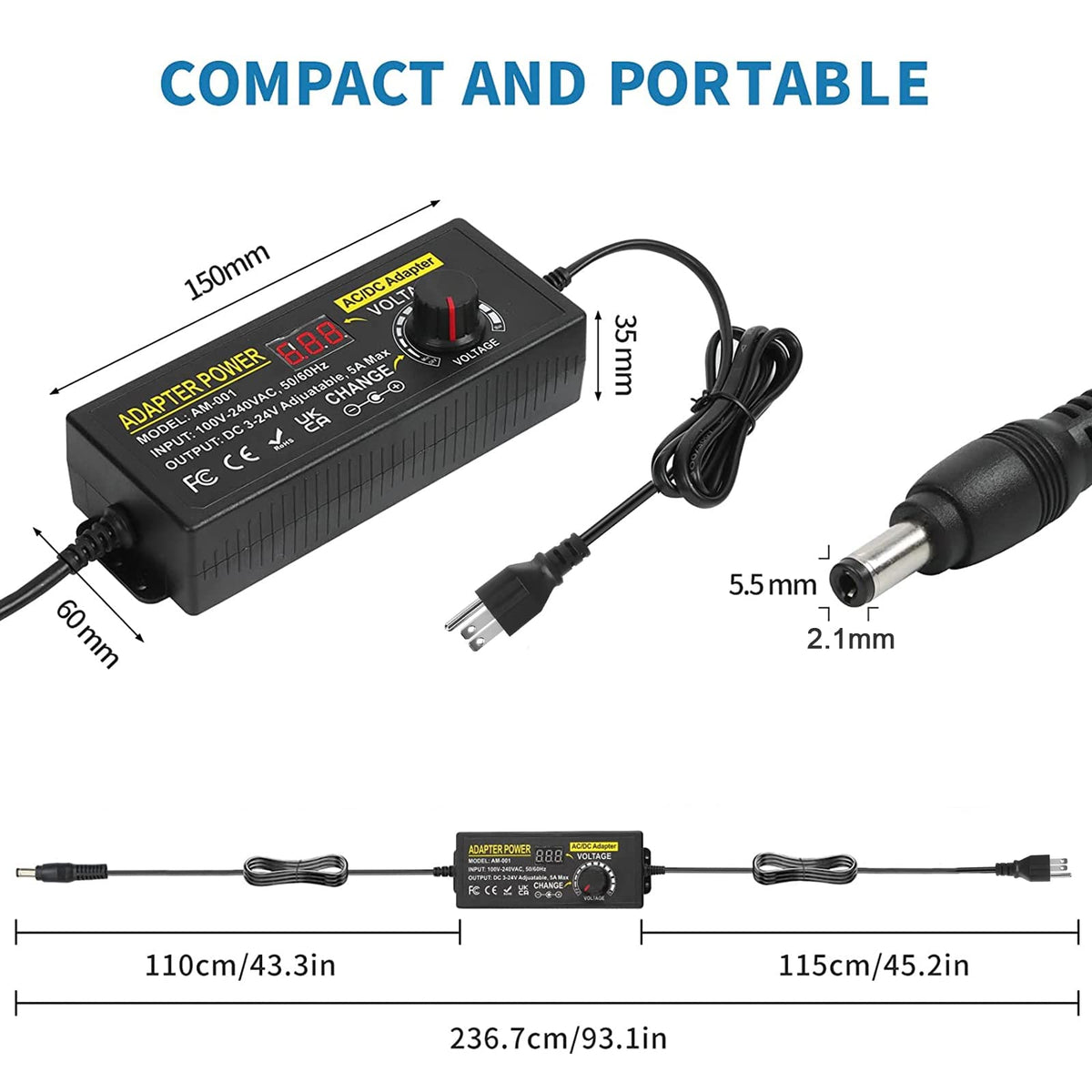 Meiyue compact design shown on a workbench for portable testing.