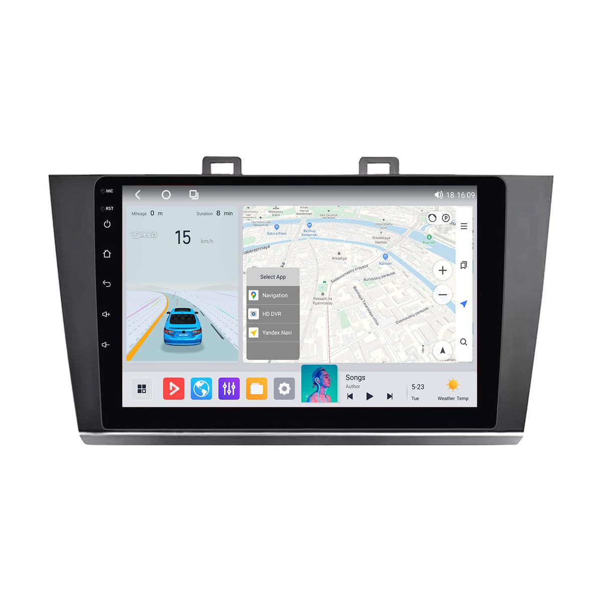 MekedeTech Outback 9-inch screen for clear navigation and media