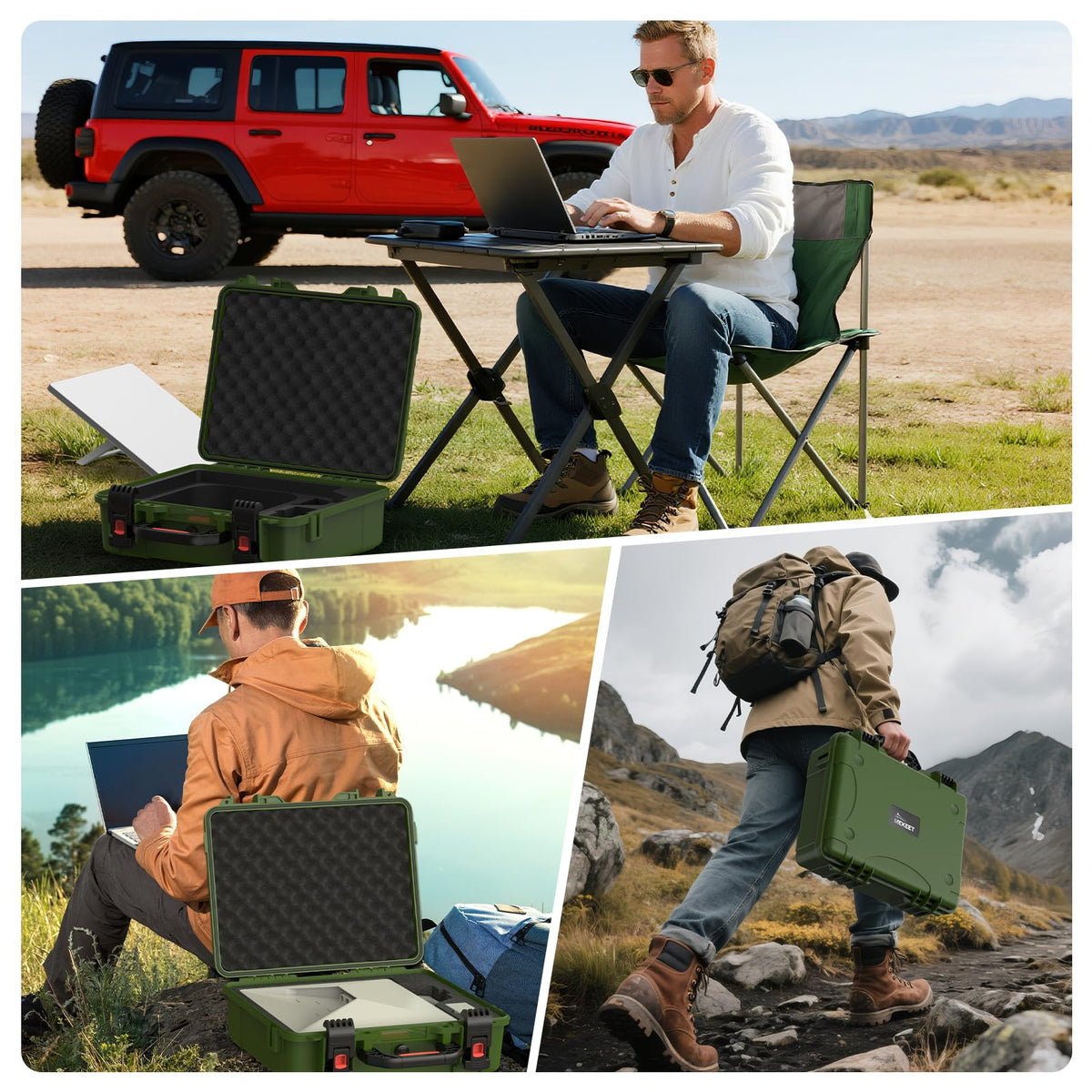 MEKEET organized accessories inside case for quick setup and secure storage