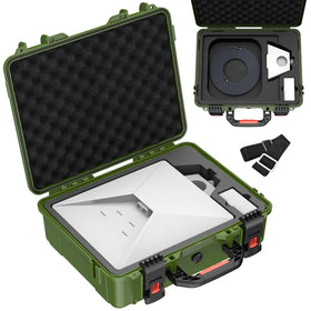 MEKEET front view of waterproof hard case showing compact protection and portability