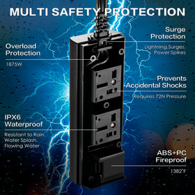 MELAUDI in-use outdoor setup showing safe, convenient power access.