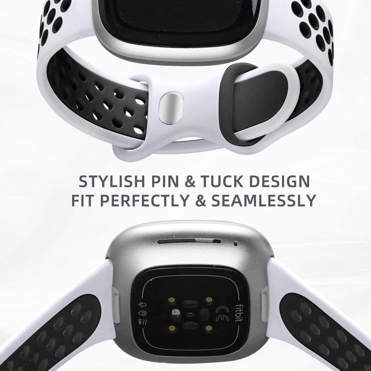 Maledan silicone band for Fitbit Sense 2 ensures secure fit and easy installation.