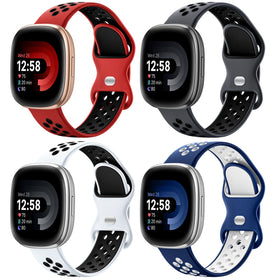 Maledan silicone band for Fitbit Versa 3 offers soft, skin-friendly comfort for daily wear.