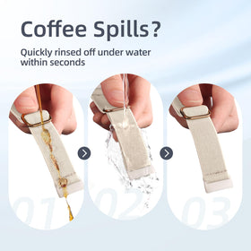 Maledan soft woven nylon strap provides comfortable all-day wear.