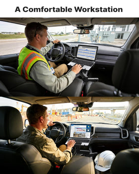 MELIPRON truck laptop mount 17-inch fit ensures broad device compatibility