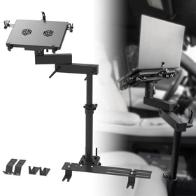 MELIPRON Truck Laptop Mount adjustable height for ergonomic viewing on the road.