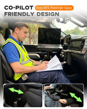 MELIPRON Truck Laptop Mount dual USB cooling fans prevent overheating.