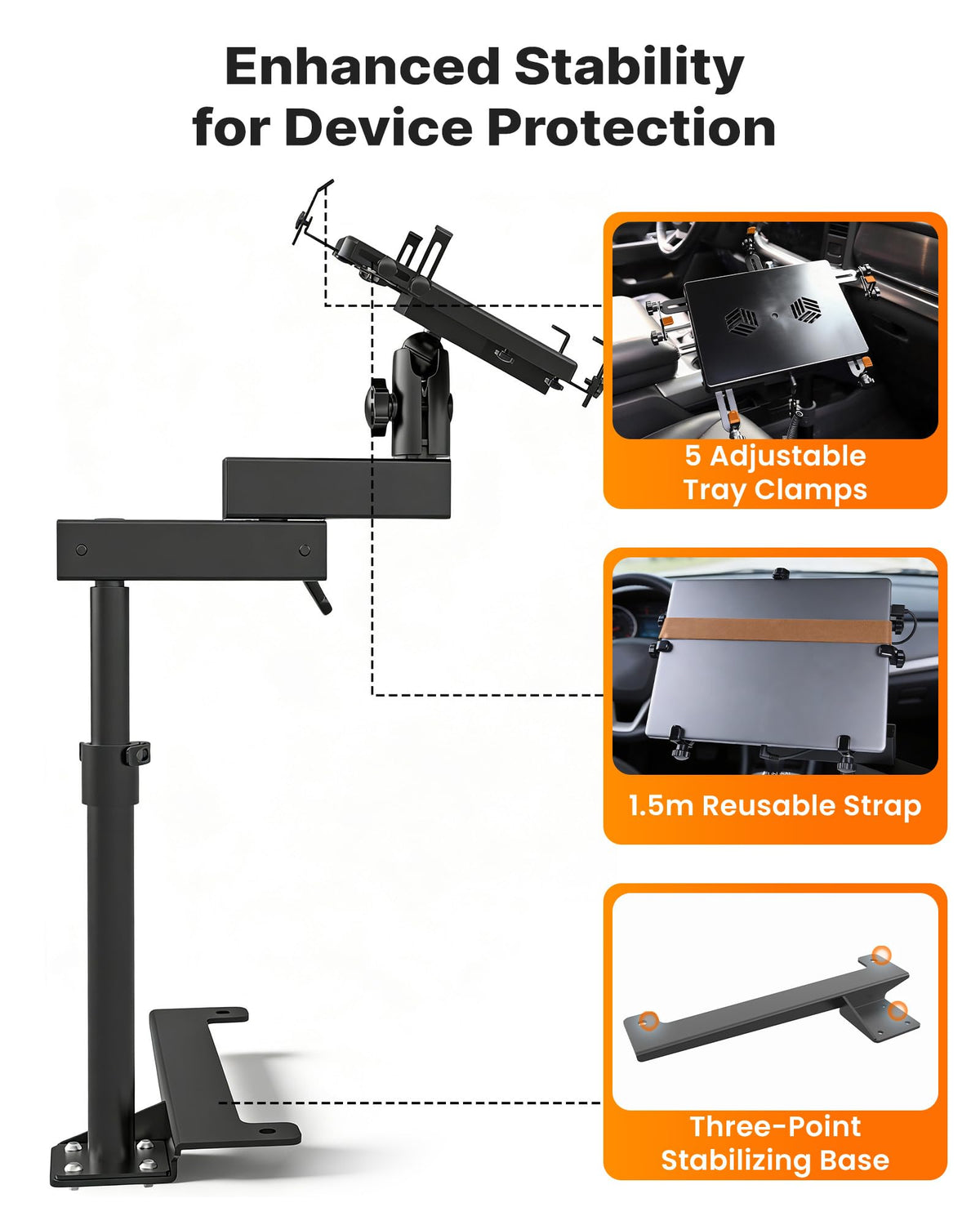 MELIPRON truck laptop mount durable construction built for daily use