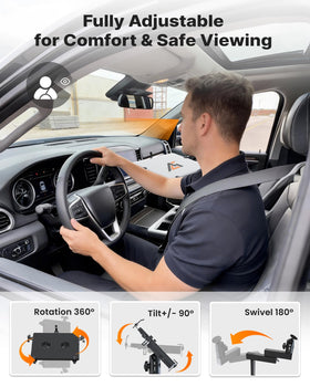 MELIPRON truck laptop mount four locking joints enable precise positioning