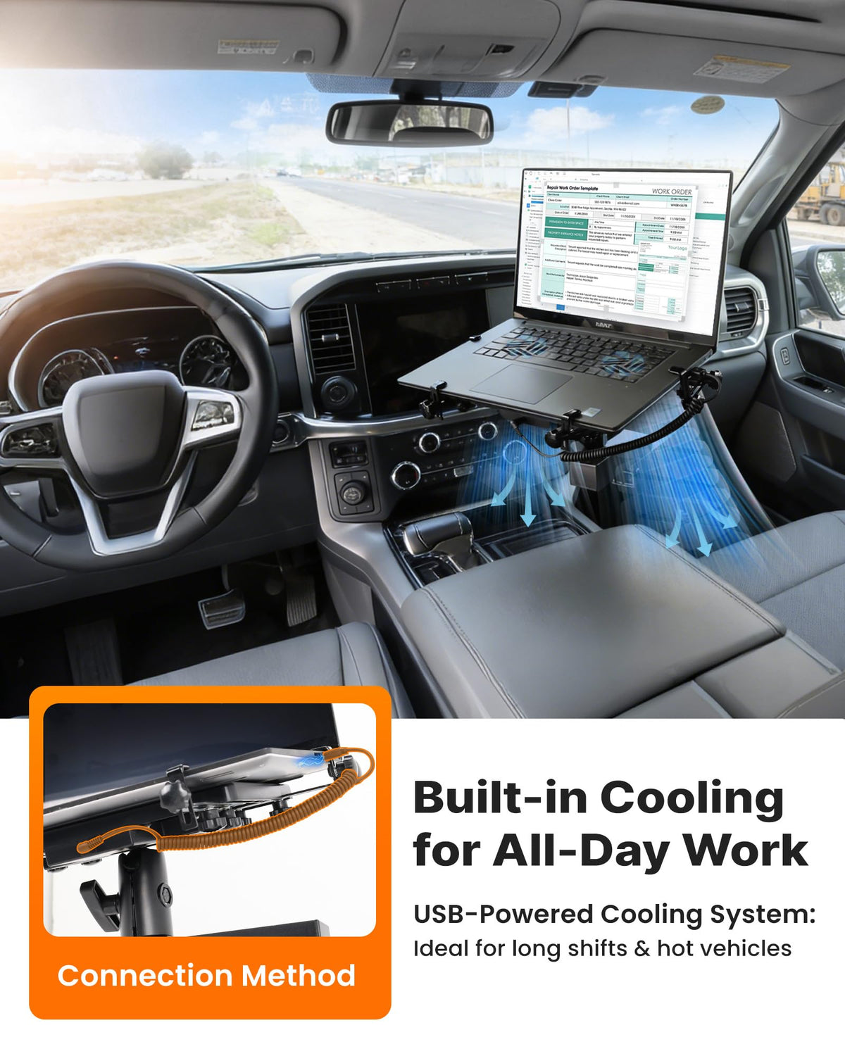 MELIPRON height-adjustment for comfortable driving positions.