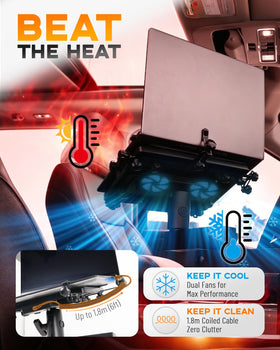 MELIPRON Truck Laptop Mount no drill installation to protect your vehicle.