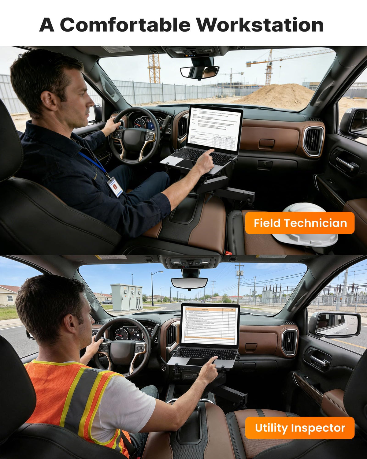 MELIPRON truck laptop mount designed for on the go use in vehicles