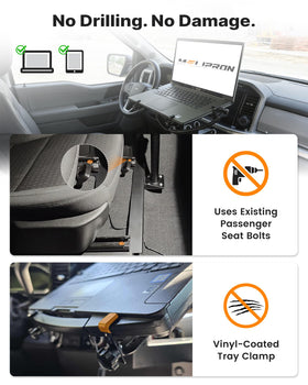 MELIPRON truck laptop mount tilt and rotation for flexible driving angles