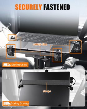 MELIPRON van laptop mount rotatable tray facilitates easy angle adjustments