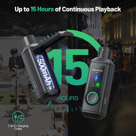 Melonare MB-1 battery life up to 15 hours for long events