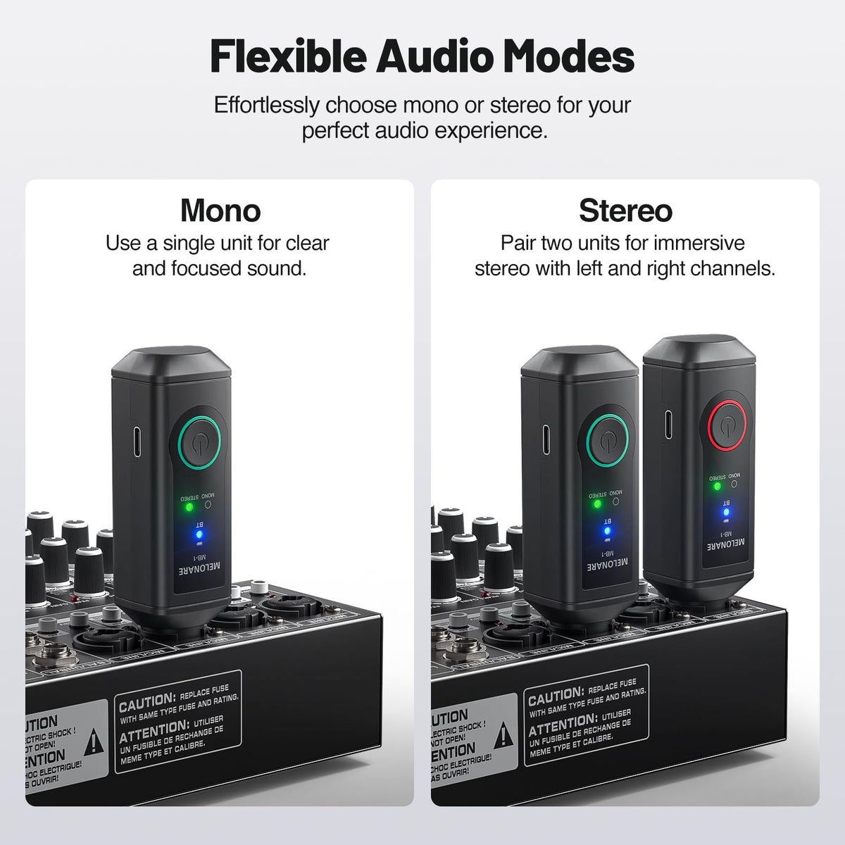 Melonare MB-1 mono/stereo switch for adaptable monitoring