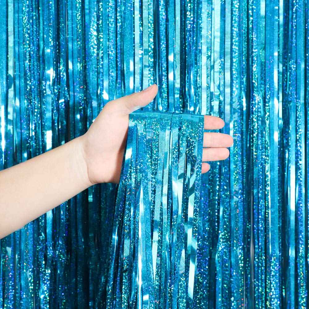 Durable 2.3 μm PET fringe curtain fabric for reusable use