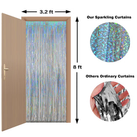 Melsan curtain creates disco ambiance in a lively party scene.